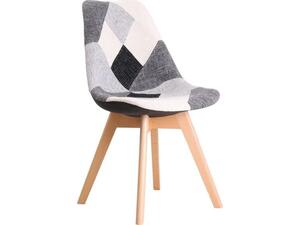 Kαρέκλα Martin Ξύλο PP, Ύφασμα Patchwork Black & White [Ε-00019291] ΕΜ136,81 (1 τεμάχιο) (Διάφορα χρώματα)